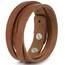 Simaru Lederarmband Herren aus Premium Leder Made in Germany, Männer Armband größenverstellbar in schwarz, braun oder Hellbraun (Hellbraun)