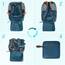 RAINSMORE Wanderrucksack Herren Damen 40L Wasserdichter Rucksack Leicht Groß Reiserucksack Trekkingrucksack mit Reflexstreifen Für Klettern Radfahren Bergsteigen Reisen Blue