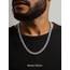 PROSTEEL Herren lang Halskette Edelstahl Panzerkette 76cm 9mm breit kubanische Gliederkette Link Chain Necklace Hip Hop Stil Kette Modeschmuck Accessoire für Männer