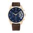Tommy Hilfiger Multi Zifferblatt Quarz Uhr für Herren mit Dunkel-Braunes Lederarmband - 1710453