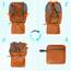 RAINSMORE Wanderrucksack Herren Damen 40L Wasserdichter Rucksack Leicht Groß Reiserucksack Trekkingrucksack mit Reflexstreifen Für Klettern Radfahren Bergsteigen Reisen Orange