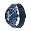 Tommy Hilfiger Multi Zifferblatt Quarz Uhr für Herren mit Blaues Edelstahl-Mesh-Gliederarmband - 1710648