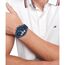 Tommy Hilfiger Multi Zifferblatt Quarz Uhr für Herren mit Blaues Edelstahl-Mesh-Gliederarmband - 1710648