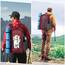 RAINSMORE Wanderrucksack Herren Damen 40L Wasserdichter Rucksack Leicht Groß Reiserucksack Trekkingrucksack mit Reflexstreifen Für Klettern Radfahren Bergsteigen Reisen Rot