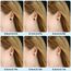 Yolev 6 Paar Dot Ohrstecker Schwarz Unisex Edelstahl Ohrringe Runde Flat Top Ohrringe Schwarz Set Damen Herren Mädchen (3mm-8mm) Halloween Punk Rock Ohrstecker