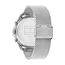 Tommy Hilfiger Multi Zifferblatt Quarz Uhr für Herren mit Silbernes Edelstahl-Mesh-Gliederarmband und Lederarmband