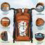 RAINSMORE Wanderrucksack Herren Damen 40L Wasserdichter Rucksack Leicht Groß Reiserucksack Trekkingrucksack mit Reflexstreifen Für Klettern Radfahren Bergsteigen Reisen Orange