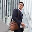 SPAHER Umhängetasche Leder Herren Herrentasche Schultertasche Echtes Leder Handgelenktasche Herren Schultertasche Crossbody Bag Messenger Bags Geschenk für Männer Braun
