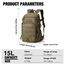 Mardingtop 15L Rucksack Herren Fahrradrucksack mit Helmnetz Wanderrucksack Klein Militär Backpack mit MOLLE-System Tagesrucksäcke für Outdoor Taktischer Camping Wandern Reisen
