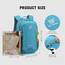 SKYSPER Leicht Wanderrucksack Klein Rucksack mit Rückenbelüftung Trekkingrucksack aus atmungsaktivem 3D Air Mesh Polyester Camping Outdoor Wandern Rucksack