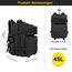 Zavothy Militär Rucksack 45L Rucksack Herren Damen, Wasserdicht Taktischer, Camping-Rucksack, Wanderrucksack, Outdoor Rucksack für Travel, Schule, Sport, Bushcraft (Schwarz 45L)