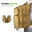 ProCase 40L Militär Taktische Rucksack, Große Kapazität 3 Tage Armee Assault Pack Bag Go Bag Rucksack für Wandern Jagd, Trekking und Camping und andere Outdoor Aktivitäten –Khaki