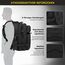 Zavothy Militär Rucksack 45L Rucksack Herren Damen, Wasserdicht Taktischer, Camping-Rucksack, Wanderrucksack, Outdoor Rucksack für Travel, Schule, Sport, Bushcraft (Schwarz 45L)