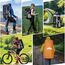 IGOLUMON Wanderrucksack 60L Herren Damen Trekkingrucksack Reiserucksack Großer Wasserdicht Wandern Rucksack mit Regenhülle für Camping Trekking Mountainering Outdoor Reisen Schwarz
