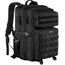 YOREPEK Großer Militär Rucksack Herren, 40L Outdoor Armee Wasserdicht Taktischer Bundeswehr Rucksäcke Molle Assault Survival Tactical Travel Backpack für Camping Trekking Wandern Reise Arbeit, Schwarz