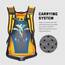 SKYSPER Leicht Wanderrucksack Klein Rucksack mit Rückenbelüftung Trekkingrucksack aus atmungsaktivem 3D Air Mesh Polyester Camping Outdoor Wandern Rucksack