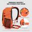 SKYSPER Leicht Wanderrucksack Klein Rucksack mit Rückenbelüftung Trekkingrucksack aus atmungsaktivem 3D Air Mesh Polyester Camping Outdoor Wandern Rucksack
