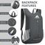 flintronic Faltbarer Rucksack, 16L Kleiner Wanderrucksack, Ultraleicht Wanderrucksack, Wasserfest Reiserucksack, Packbare Backpack, Damen Herren Daypack, für Camping Klettern/Outdoor Wandern
