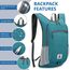 flintronic Faltbarer Rucksack, 16L Kleiner Wanderrucksack, Ultraleicht Wanderrucksack, Wasserfest Reiserucksack, Packbare Backpack, Damen Herren Daypack, für Camping Klettern/Outdoor Wandern