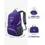 WATERFLY Ultraleicht Faltbar Klein Rucksack: 20L Leicht Packable Wanderrucksack Tagesrucksack Trekkingrucksack Outdoor Sportlich Backpack Travel Daypack für Herren Damen (Lila)