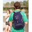 WATERFLY Ultraleicht Faltbar Klein Rucksack: 20L Leicht Packable Wanderrucksack Tagesrucksack Trekkingrucksack Outdoor Sportlich Backpack Travel Daypack für Herren Damen (Blau-Lila)