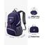 WATERFLY Ultraleicht Faltbar Klein Rucksack: 20L Leicht Packable Wanderrucksack Tagesrucksack Trekkingrucksack Outdoor Sportlich Backpack Travel Daypack für Herren Damen (Blau-Lila)