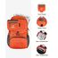 WATERFLY Ultraleicht Faltbar Klein Rucksack: 20L Leicht Packable Wanderrucksack Tagesrucksack Trekkingrucksack Outdoor Sportlich Backpack Travel Daypack für Herren Damen