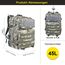 Zavothy Militär Rucksack 45L Rucksack Herren Damen, Wasserdicht Taktischer, Camping-Rucksack, Wanderrucksack, Outdoor Rucksack für Travel, Schule, Sport, Bushcraft (Tarnung)
