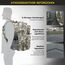 Zavothy Militär Rucksack 45L Rucksack Herren Damen, Wasserdicht Taktischer, Camping-Rucksack, Wanderrucksack, Outdoor Rucksack für Travel, Schule, Sport, Bushcraft (Tarnung)