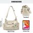 Captain Blues Canvas Messenger Bag Umhängetasche Crossbody Schulter Tote Hobo Bag für Frauen und Männer - Große Tasche mit mehreren Fächern (Khaki)