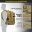 Zavothy Militär Rucksack 45L Rucksack Herren Damen, Wasserdicht Taktischer, Camping-Rucksack, Wanderrucksack, Outdoor Rucksack für Travel, Schule, Sport, Bushcraft (Gelb)