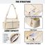 Captain Blues Canvas Messenger Bag Umhängetasche Crossbody Schulter Tote Hobo Bag für Frauen und Männer - Große Tasche mit mehreren Fächern (Beige)