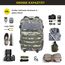 Zavothy Militär Rucksack 45L Rucksack Herren Damen, Wasserdicht Taktischer, Camping-Rucksack, Wanderrucksack, Outdoor Rucksack für Travel, Schule, Sport, Bushcraft (Tarnung)