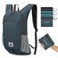 flintronic Faltbarer Rucksack, 16L Kleiner Wanderrucksack, Ultraleicht Wanderrucksack, Wasserfest Reiserucksack, Packbare Backpack für Camping Klettern/Outdoor Wandern (Dunkelgrau)