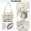 Captain Blues Canvas Messenger Bag Umhängetasche Crossbody Schulter Tote Hobo Bag für Frauen und Männer - Große Tasche mit mehreren Fächern (Khaki)