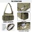 Captain Blues Canvas Messenger Bag Umhängetasche Crossbody Schulter Tote Hobo Bag für Frauen und Männer - Große Tasche mit mehreren Fächern (Grün)