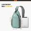 SKYSPER Schultertasche Brusttasche Leichte Sling Bag Klein Wasserfest Crossbody Umhängetasche zum Wandern Outdoor Sports Reise