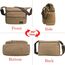 JAKAGO Umhängetasche Herren, Multi-Tasche Schultertaschen,Arbeitstaschen Herren & Damen,für Outdoor,Reisen,Arbeiten,täglicher Gebrauch (Braun)