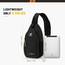 SKYSPER Schultertasche Brusttasche Leichte Sling Bag Klein Wasserfest Crossbody Umhängetasche zum Wandern Outdoor Sports Reise