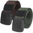 Chalier 2er Unisex Gürtel Nylon Canvas Belt für Damen und Herren, Stufenlos Verstellbarer Stoffgürtel, Länge 130 cm, Breite ca. 3,8 cm, mit Kunststoff Schnalle MEHRWEG