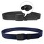 Chalier 2er Unisex Gürtel Nylon Canvas Belt für Damen und Herren, Stufenlos Verstellbarer Stoffgürtel, Länge 130 cm, Breite ca. 3,8 cm, mit Kunststoff Schnalle MEHRWEG