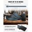 LXMY Gürtel Herren,Herren Gürtel Ohne Löcher,Stufenlos Verstellbar Canvas Stoff Gürtel Herren,Der Outdoor Business Arbeitsgürtel Passt überall Hin(Grau)