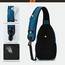 SKYSPER Schultertasche Brusttasche Leichte Sling Bag Klein Wasserfest Crossbody Umhängetasche zum Wandern Outdoor Sports Reise