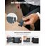 LXMY Gürtel Herren,Herren Gürtel Ohne Löcher,Stufenlos Verstellbar Canvas Stoff Gürtel Herren,Der Outdoor Business Arbeitsgürtel Passt überall Hin(Grau)