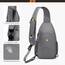 SKYSPER Brusttasche Herren Sling Bag Klein Crossbody Bags Männer Damen Leicht Schultertasche Umhängetasche Wandern Outdoor Reisen