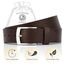 LINDENMANN Leder-Gürtel Herren 40 mm breit, Gürtel Herren Vollledergürtel aus Büffelleder braun, Größe/Size:105