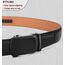 BULLIANT Gürtel Herren, Gürtel Ratsche Ledergürtel Automatikschließe für Herren Anzug Business Kleidung,Breit 35mm,Größe Angepasst(Schwarz-110cm/30-36" taille verstellbar)