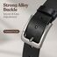 VRLEGEND Ledergürtel Herren 110-175cm Gürtel Leder Jean Business Metall Retro Jeansgürtel Vollrindleder 38mm Breite (120cm, Schwarz)