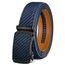 BULLIANT Gürtel Herren, Gürtel Ratsche Ledergürtel Automatikschließe für Herren Anzug Business Kleidung,Breit 35mm,Größe Angepasst(Navy Blau-120cm/34-40" taille verstellbar)