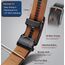 BULLIANT Gürtel Herren, Gürtel Ratsche Ledergürtel Automatikschließe für Herren Anzug Business Kleidung,Breit 35mm,Größe Angepasst(Schwarz-115cm/32-38" taille verstellbar)